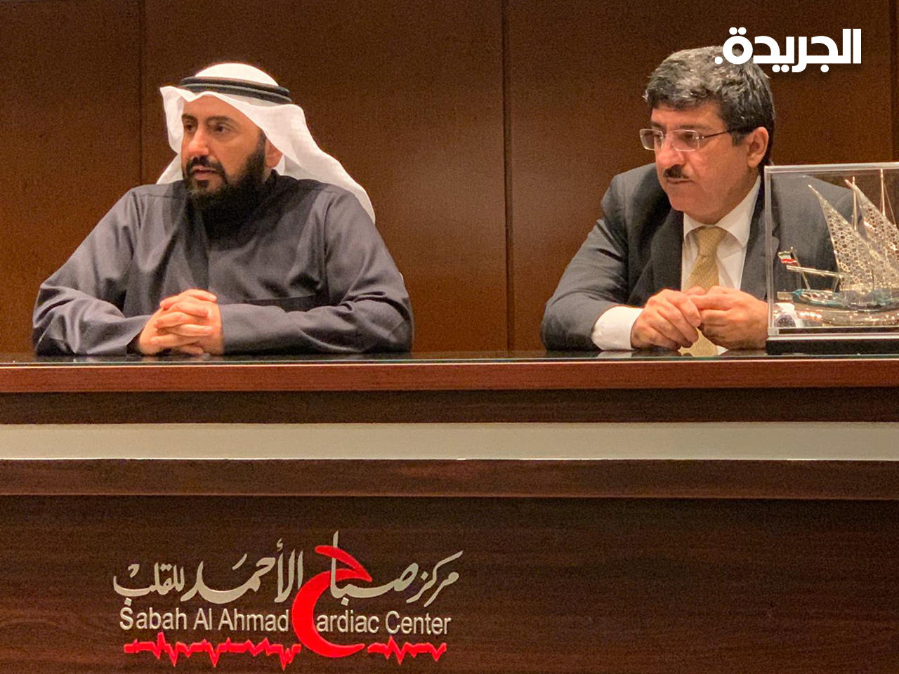 وزير الصحة د. باسل الصباح، ووكيل الوزارة مصطفى رضا