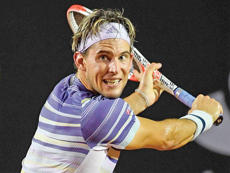 لاعب كرة المضرب النمسوي دومينيك تييم 