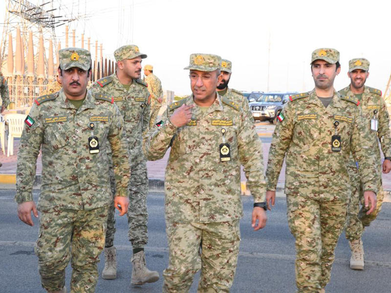مدير ديوان نائب رئيس الحرس الوطني اللواء جمال الذياب متفقداً قوة الواجب في منطقة سعد العبدالله