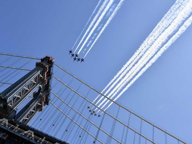 تحية سماوية عسكرية لـصحة نيويورك