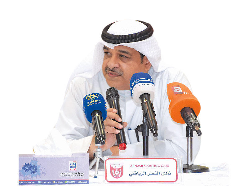 رئيس مجلس إدارة نادي النصر خالد الشريدة