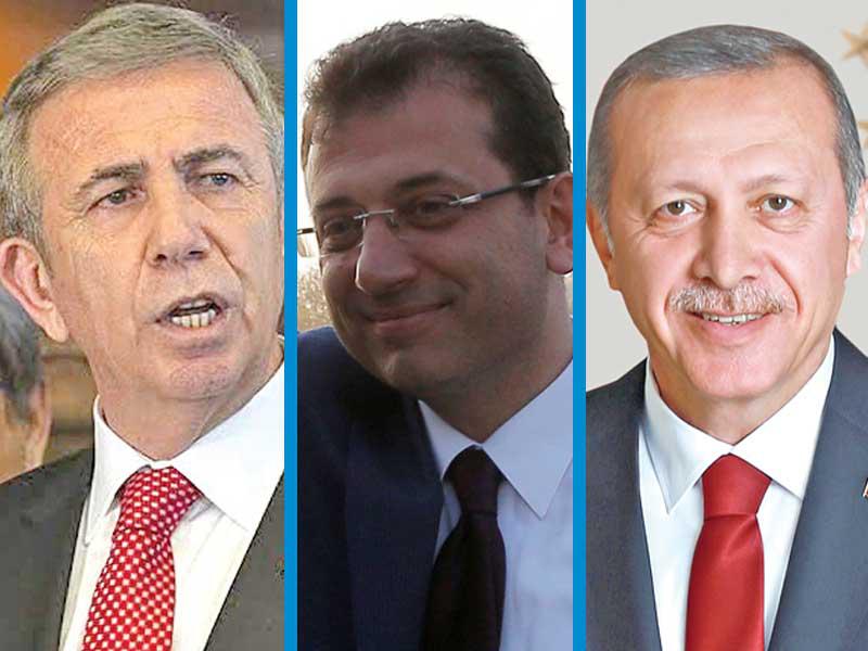 رجب طيب إردوغان-أكرم إمام أوغلو-منصور يافاش