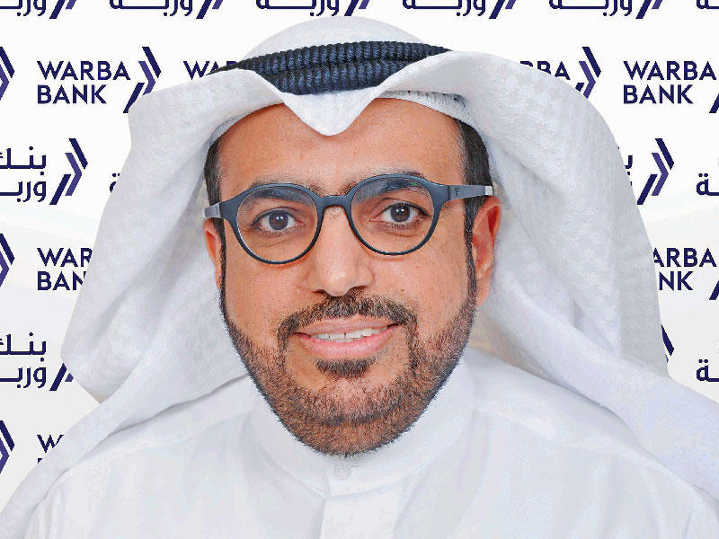  الرئيس التنفيذي في بنك وربة شاهين حمد الغانم