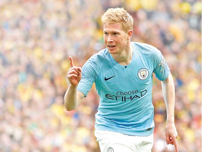 صانع ألعاب نادي مانشستر سيتي، البلجيكي كيفن دي بروين