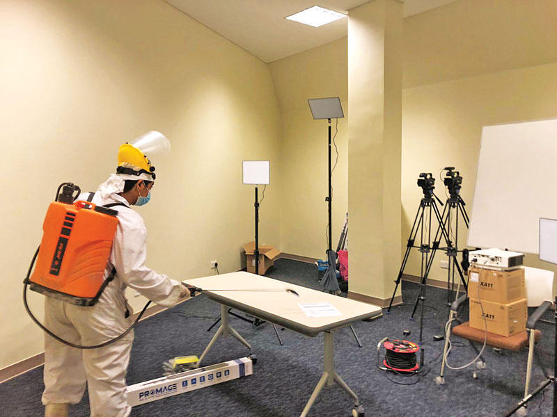 جانب من تعقيم «التربية»n