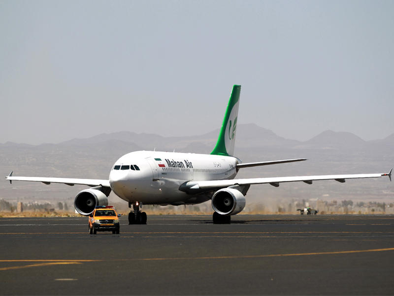 إحدى طيارات شركة طيران ماهان الإيرانية