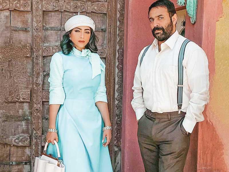 خالد أمين مع بثينة الرئيسي في مسلسل محمد علي رود