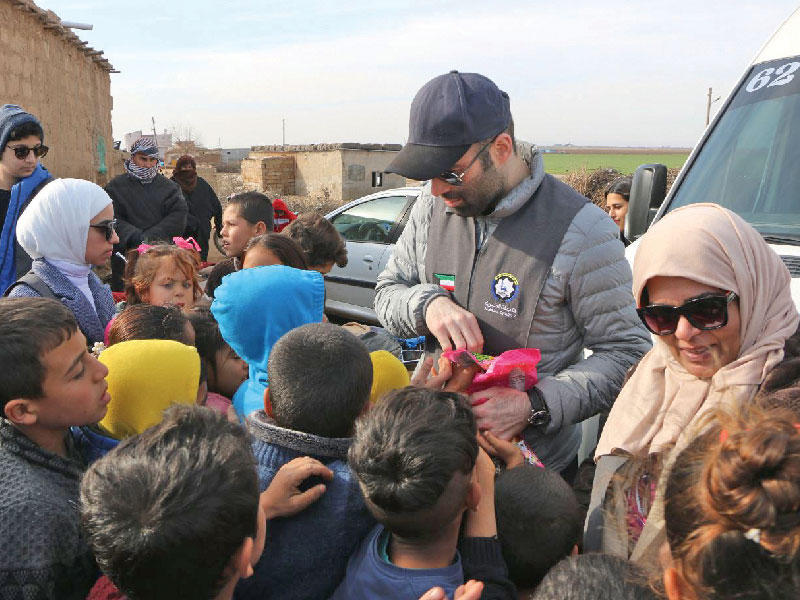 جمعية النجاة الخيرية حملة إغاثية لمساعدة اللاجئين السوريين
