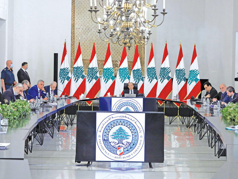 جانب من اجتماع بعبداt(دالاتي ونهرا) 