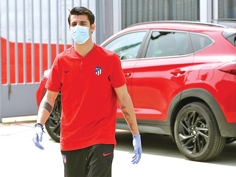 مهاجم فريق أتلتيكو مدريد الإسباني، ألفارو موراتا