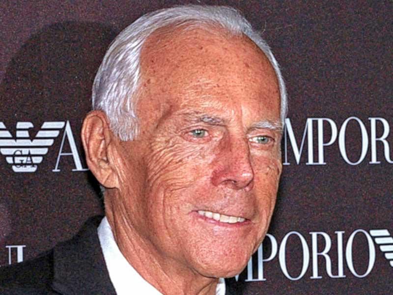  المصمم الإيطالي جورجيو أرماني