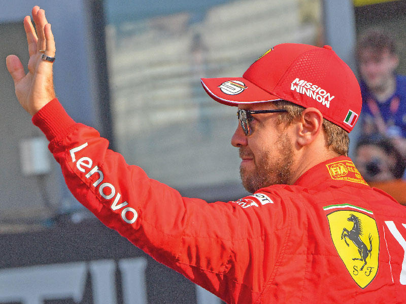 بطل العالم أربع مرات في سباقات الفورمولا 1 سيباستيان فيتل