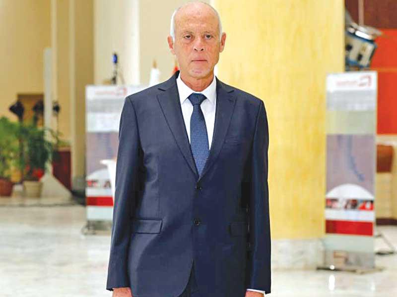  الرئيس التونسي قيس سعيد