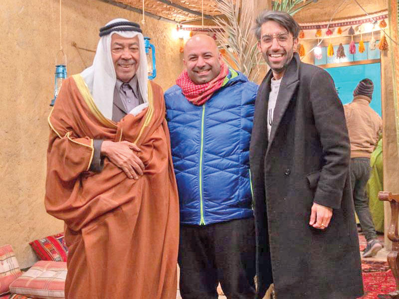 المؤلف محمد أنور وبوشهري والفنان سعد الفرج بكواليس «محمد علي رود»