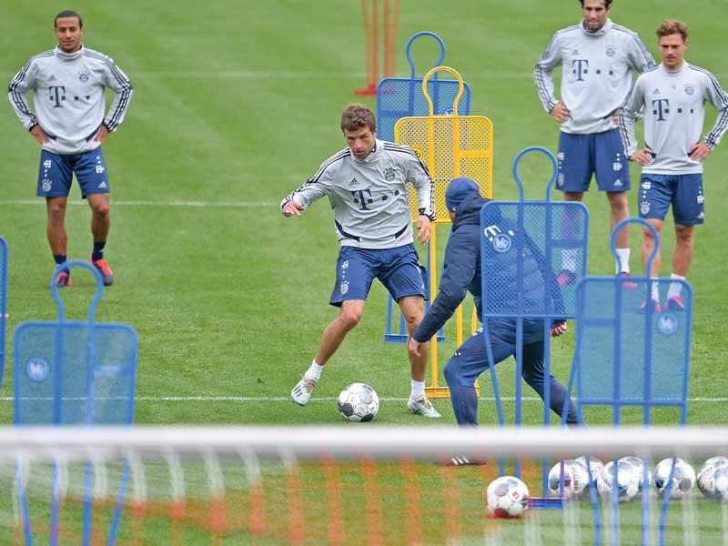 جانب من تدريبات بايرن ميونيخ