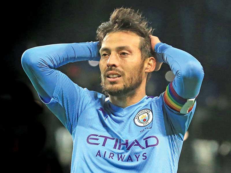 لاعب مانشسترستي  ديفيد سيلفا