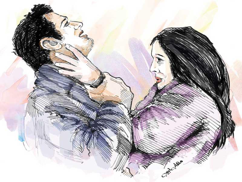 امرأة تنتقم من زوجها الغيور بالضربة القاضية