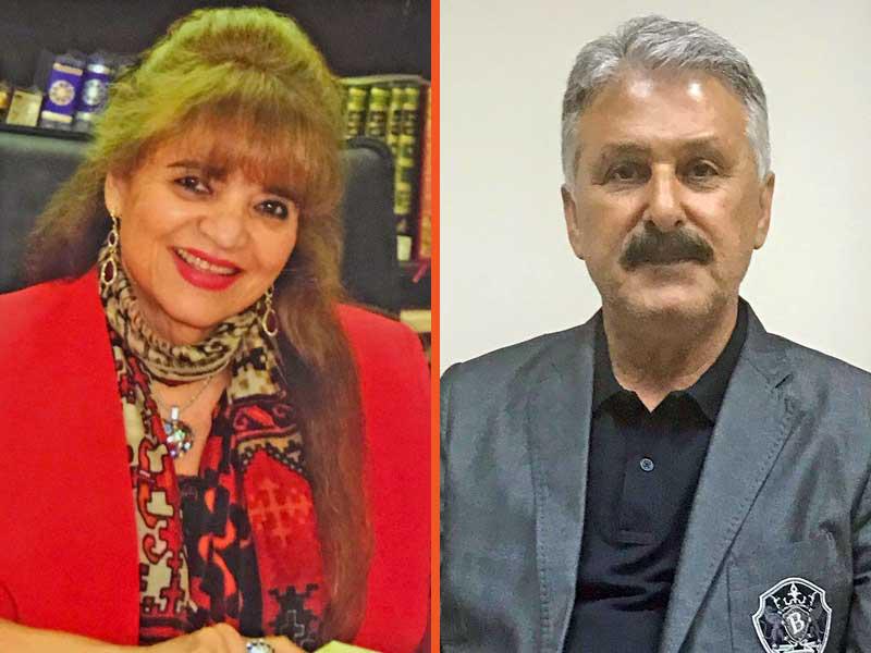 التشكيلي محمد قمبر -الكاتبة والفنانة منى الشافعي