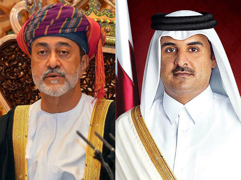  أمير قطر  تميم بن حمد آل ثاني - سلطان عمان هيثم بن طارق 