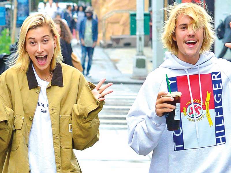 جاستن بيبر وهايلي بالدوين 