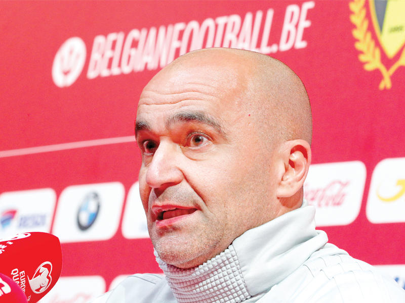 مدرب منتخب بلجيكا لكرة القدم الإسباني روبرتو مارتينيز