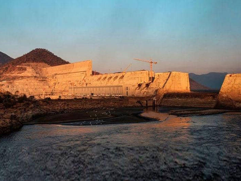جانب من سد النهضة الإثيوبيn