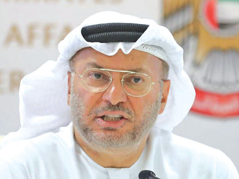 وزير الدولة للشؤون الخارجية في الإمارات أنور قرقاش