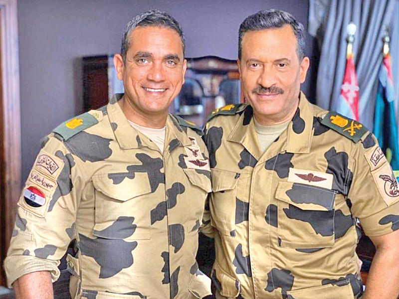 الفنان ماجد المصري والفنان أمير كرارة في مسلسل الاختيار