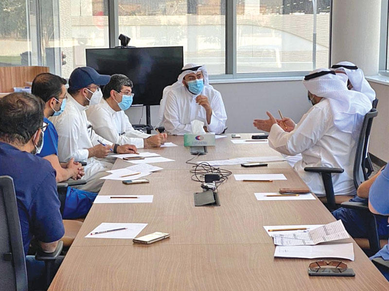 وزيـر الصحة د. باسل الصباح مترئساً الاجتماع 