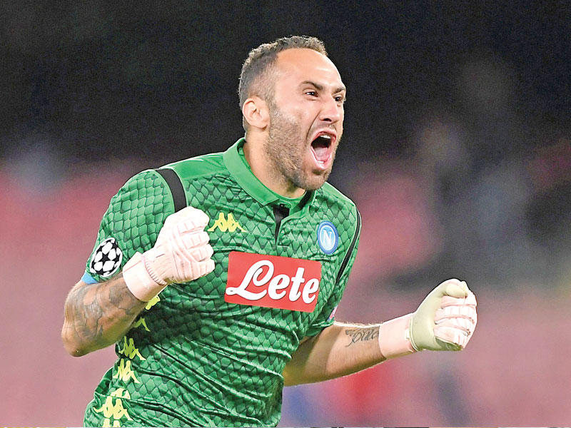 ديفيد أوسبينا حارس مرمى فريق نابولي