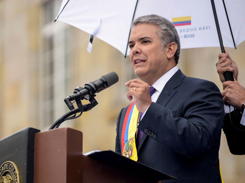 الرئيس الكولومبي  إيفان دوكي