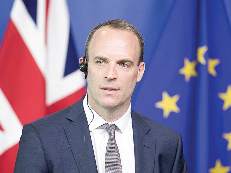  وزير الخارجية البريطاني دومينيك راب 