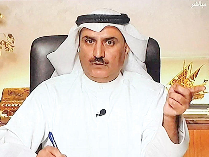 وزير التربية وزير التعليم العالي د. سعود الحربي خلال اللقاء التلفزيوني أمس الاول