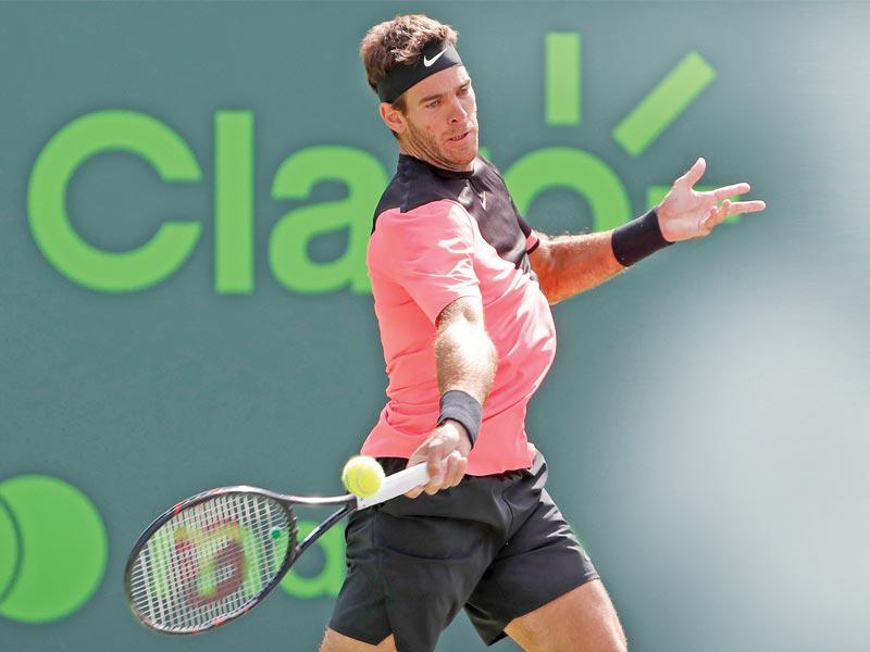 نجم التنس الأرجنتيني خوان مارتين دل بوترو