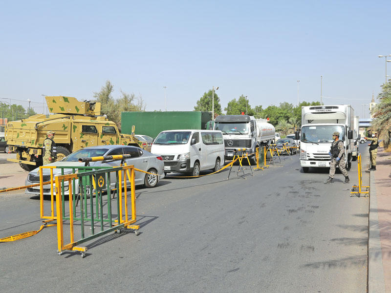 نقطة لـ«الحرس الوطني» عند أحد مداخل خيطان