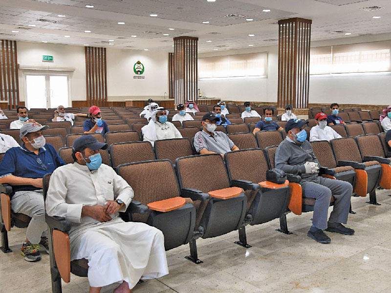 جانب من متطوعي الحرس الوطني