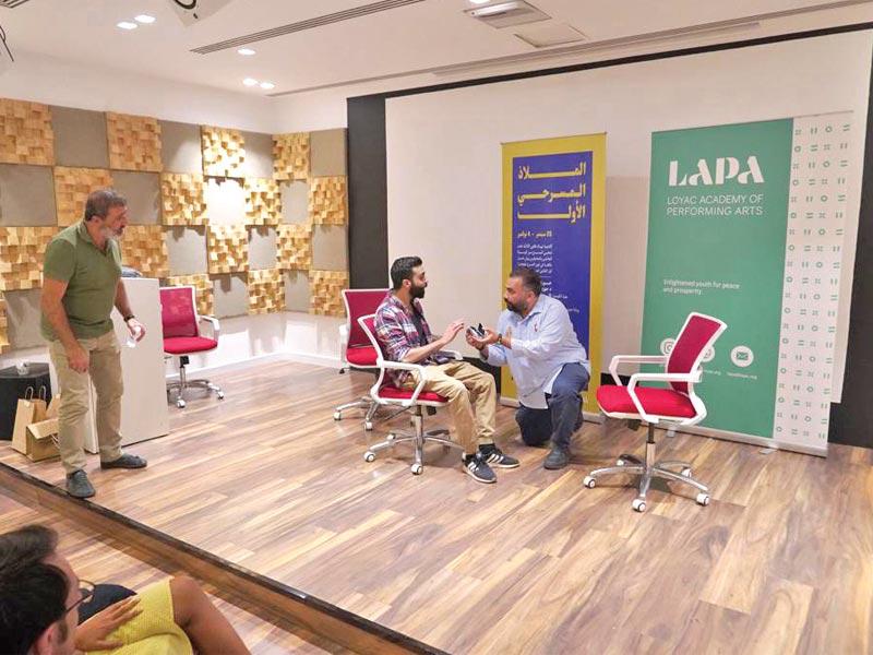 ورشة عمل جدية الكوميديا ضمن الملاذ المسرحي الأول