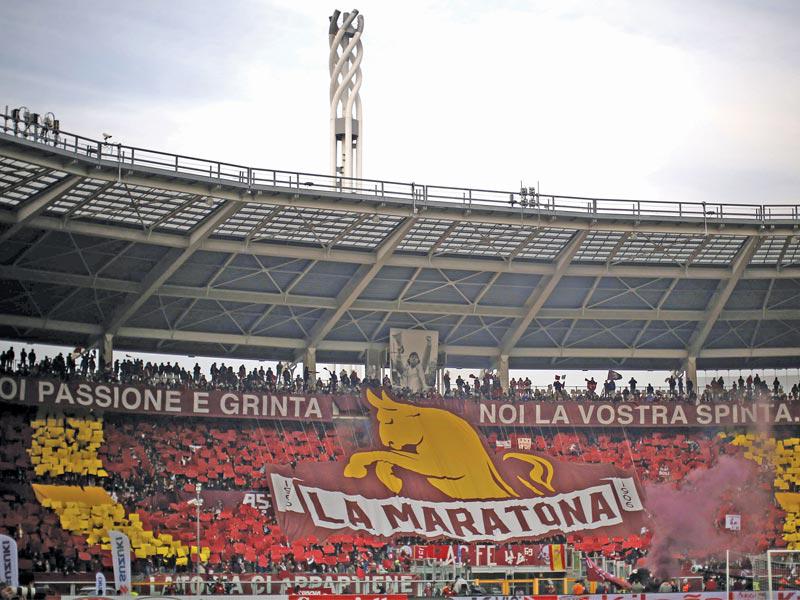 جماهير نادي تورينو خلال مباراة سابقة