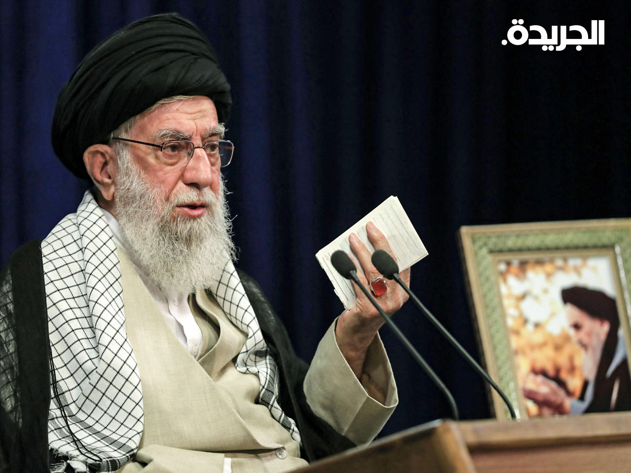 علي خامنئي خلال كلمته المتلفزة