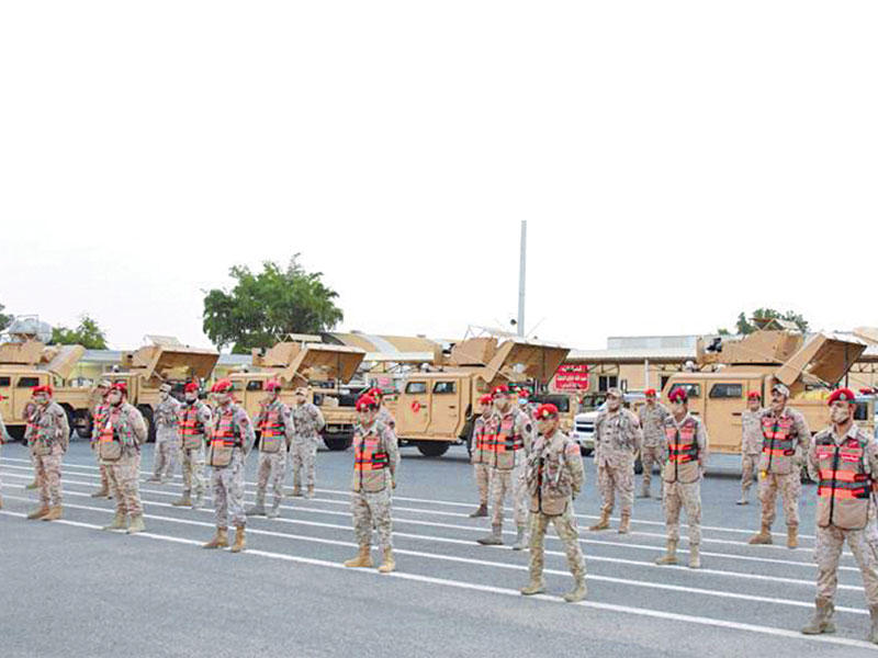 قوة الواجب «سند» خلال إحدى المهام 