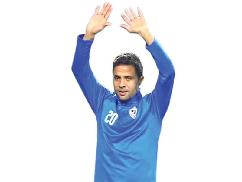 محمد إبراهيم نجم الزمالك السابق ولاعب مصر للمقاصة الحالي