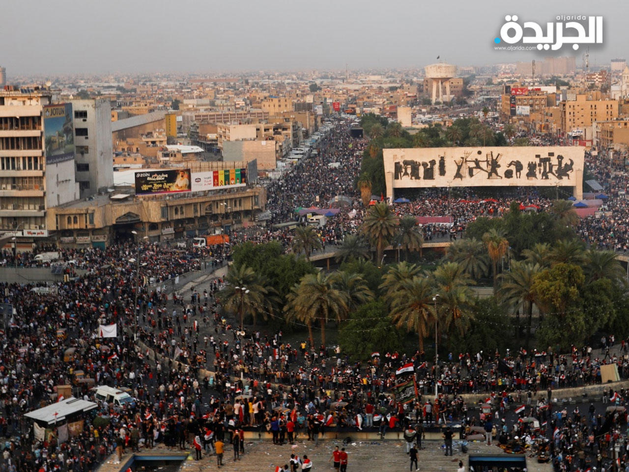 احدى التظاهرات السابقة في ساحة التحرير