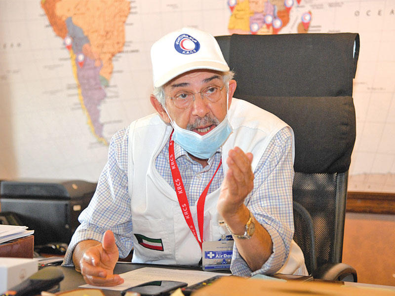 رئيس مجلس إدارة جمعية الهلال الأحمر د. هلال الساير    (تصوير نوفل إبراهيم)