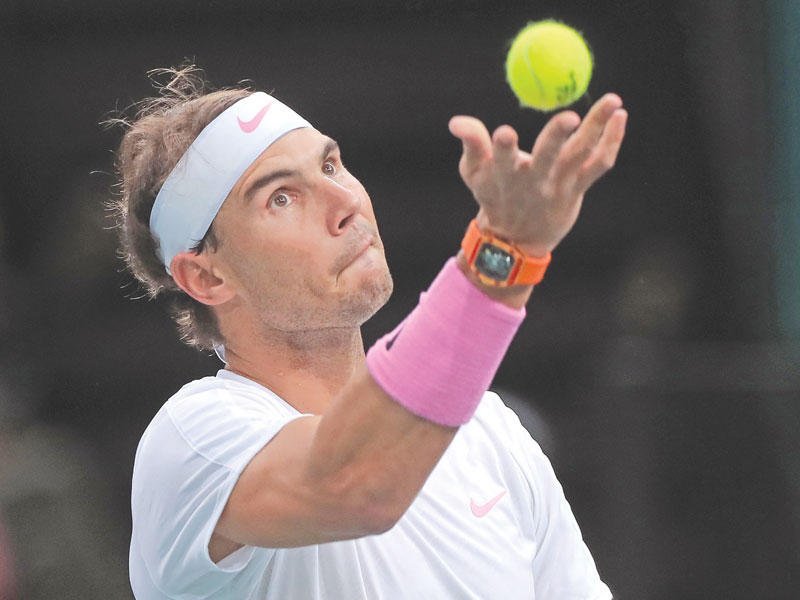 لاعب التنس الإسباني رافائيل نادال 