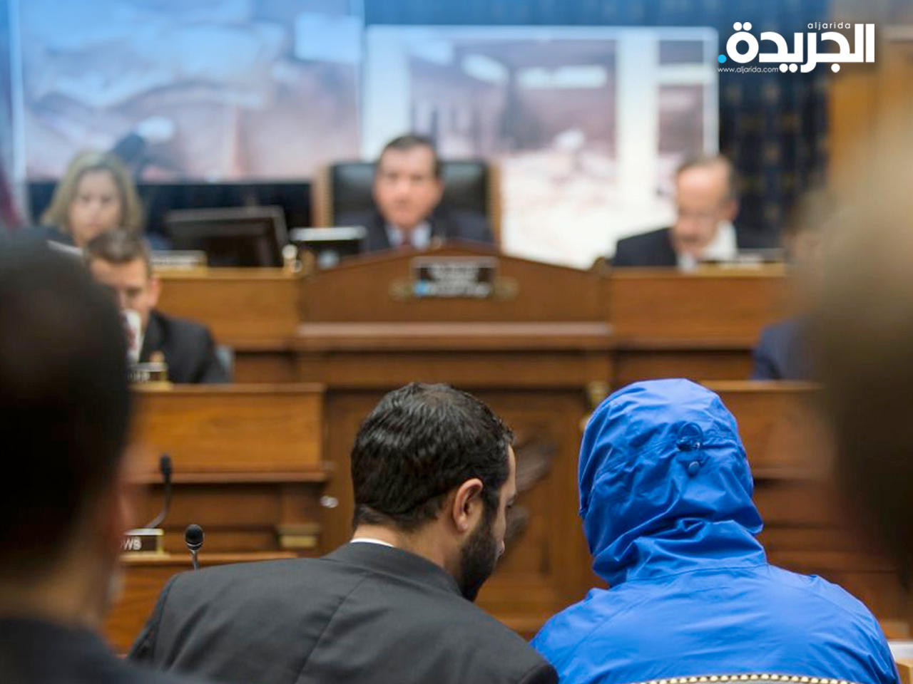 المصوّر السابق في الشرطة العسكرية السورية أثناء الجلسة (أرشيف)