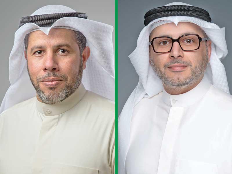 الرئيس التنفيذي لشركة بورصة الكويت محمد العصيمي- نائب رئيس مجلس إدارة  شركة بورصة الكويت أحمد الثنيان