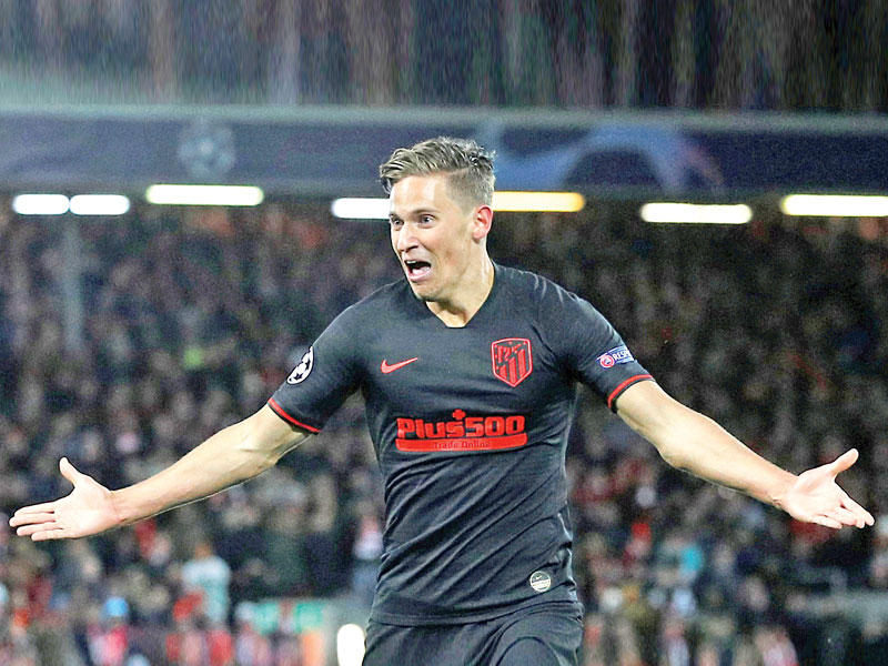 ماركوس يورنتي لاعب وسط أتلتيكو مدريد 