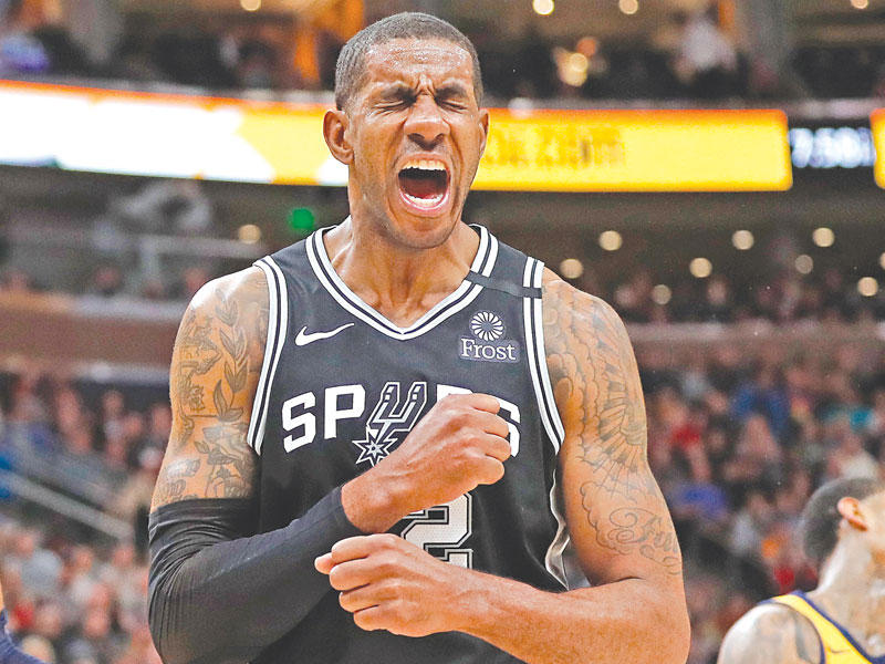 لاماركوس ألدريدخ نجم ولاعب ارتكاز سان أنطونيو سبيرز