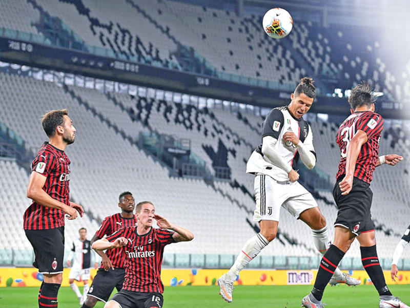 يوفنتوس تأهل لنهائي الكأس رغم تعادله السلبي مع ميلان 