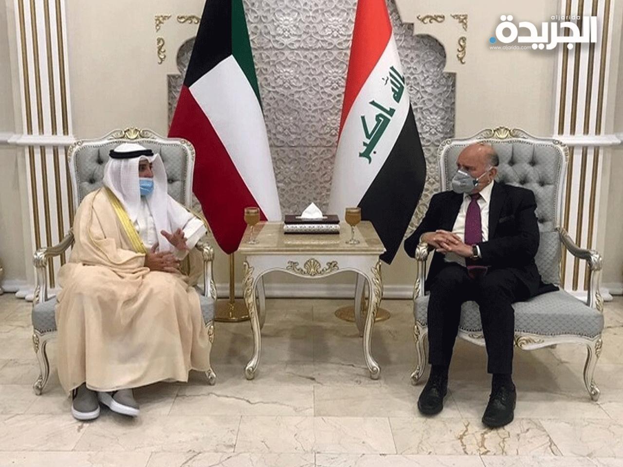 وزير الخارجية العراقي فؤاد حسين استقبل نظيره الكويتي أحمد الناصر